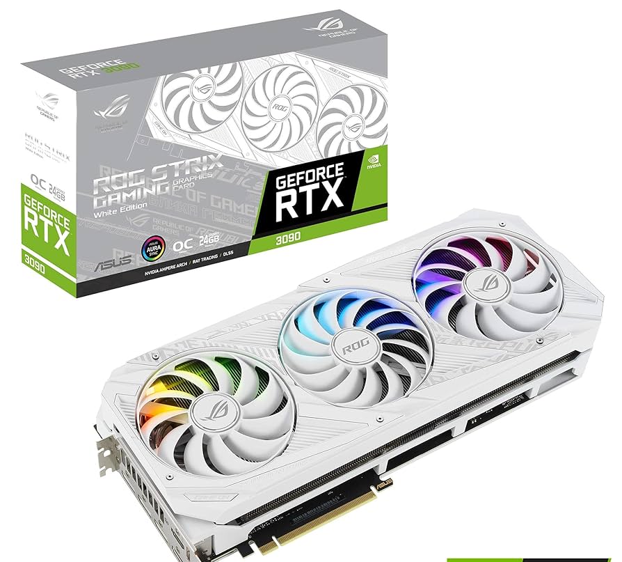 Amazon.com: ASUS ROG Strix NVIDIA GeForce RTX 3090 White OC